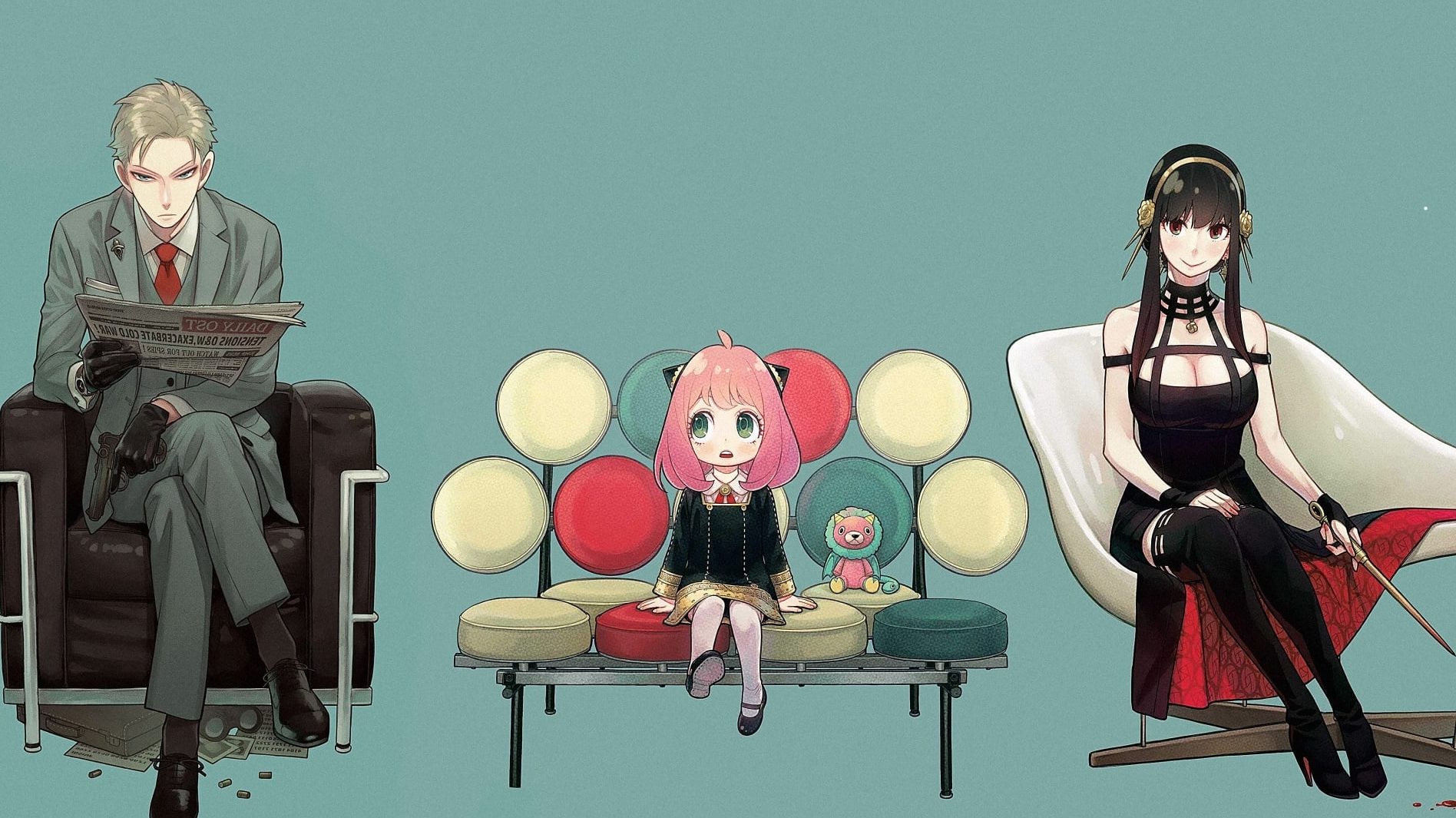 imagem dos personagens do spy family